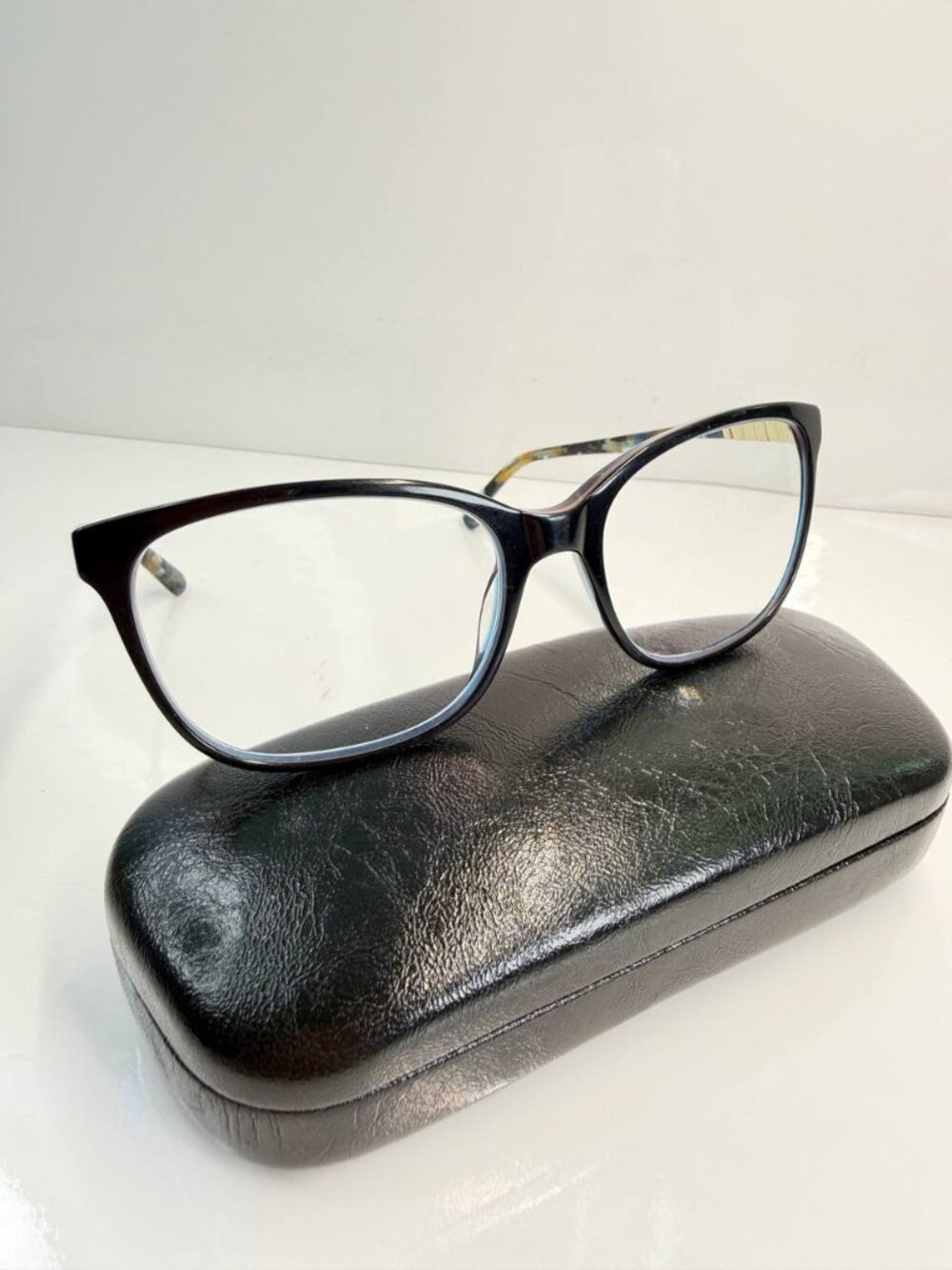 Lucy by Alexander Collection Midnite Eyeglasses Black Blue 56-17-145